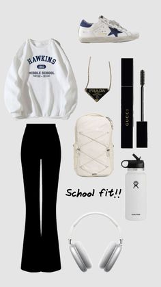 Cute Simple Outfits For School, Everyday School Outfits, Cute Middle School Outfits, Preppy Outfits For School, First Day Outfit, Middle School Outfits, Look Legging, Looks Pinterest