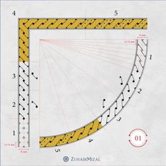 a drawing of a spiral staircase with measurements