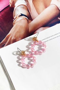 More than just your average earrings, these playful hoops feature a soft pink design with glass beads. Instagram Add, Light Earrings, Earrings Pink, Pink Design, Chic Outfit, Your Outfit, Hottest Trends, Soft Pink, Fashion Boutique