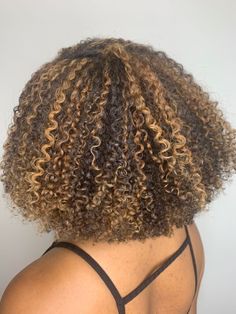 Honey Brown Afro Hair, Highlights On Natural Hair, Bday Wishlist, Honey Brown Hair