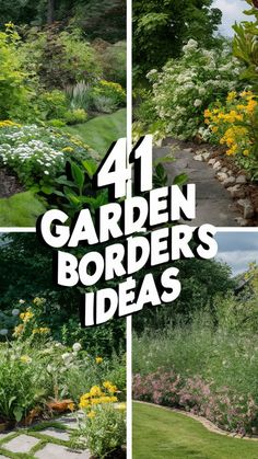 Find inspiration to elevate your garden decor with these creative garden border-themed ideas. For more tips, visit our website! Garden Border Ideas, Flower Bed Borders, Garden Bed Layout, Narrow Garden, River Rock Landscaping, Border Ideas, Garden Border, Front Garden Design, Grasses Landscaping