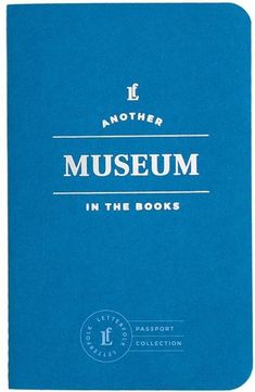 a blue book with the title another museum in the books written on it's cover