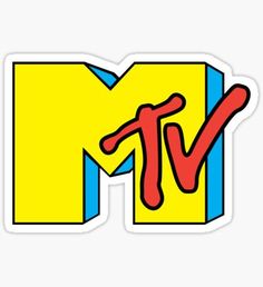 the letter m is for tv sticker