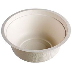 a white paper bowl on a white background