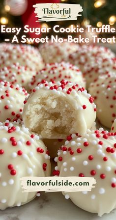 A no-bake dessert that’s as easy as it is delicious 🌟✨ Sugar Cookie Truffles are a crowd-pleasing treat.