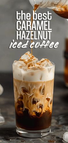 the best caramel hazelnut iced coffee