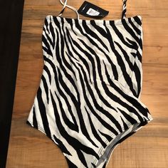 Brand New Sexy Zebra Print Bodysuit Tank Black Fitted Swimwear With Zebra Print, Fitted Black Zebra Print Swimwear, Fashion Nova Tops, Print Bodysuit, Zebra Print, Fashion Nova, Tank Top, Womens Tops, Black White