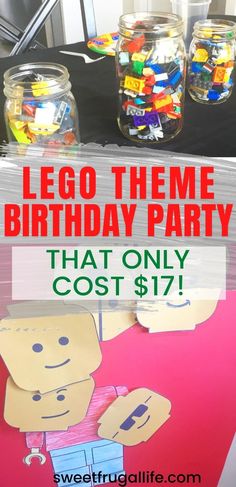 lego theme birthday party that only cost $ 17 with free printables and instructions