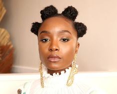 47 Photos That Will Convince You to Finally Get Goddess Braids Styles Locs, Hairstyle References, Knot Hairstyles, Bantu Knot, Curly Fro, Temporary Hair Dye, Frizz Free Curls