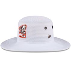 We're getting closer and closer to Week One of the NFL season. During the sweltering dog days of summer, this Cleveland Browns 2024 NFL Training Camp Panama Bucket Hat is the perfect way to grab some shade while repping your team. The large 360-degree brim will keep the sun out of your face next time you're out and about. Nfl Training, Nfl Cleveland Browns, Bucket Hat White, Dog Days Of Summer, Brown Hats, Nfl Gear, Nfl Season, Training Camp, Cleveland Browns