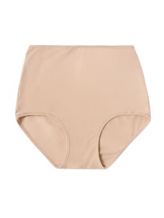 TENCEL HIGH-RISE BRIEF IN ADA NUDE Supportive Solid Bottoms With Soft Fabric, Supportive Solid Soft Bottoms, Everyday Solid Bottoms With Moderate Coverage, Summer Cotton Bottoms With Full Coverage, Seamless Brief Bottoms For Everyday, Everyday Seamless Brief Bottoms, Solid Shapewear Bottoms Bra-friendly, Full Coverage Beige Bottoms For Summer, Beige Full Coverage Bottoms For Summer