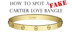 How to Spot a Fake Cartier Love Bracelet - Raymond Lee Jewelers Cartier Bangle, Bargain Hunter, Love Bracelet