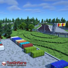 Shipment Container, Minecraft Structures, City Layout, Cargo Container, Minecraft City, Minecraft Inspo, Minecraft Construction, Minecraft Blueprints, Yt Channel