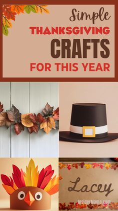 thanksgiving crafts for kids to make