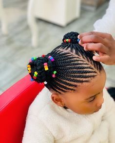 Kids Hair Braiding Styles, Children Cornrow Hairstyles Natural Kids, Kids Cornrow Hairstyles Simple, Children Hair Styles Braids, Kids Hairstyles Black, Kids Hair Styles, Girls Hair Styles, Kids Cornrow Hairstyles