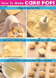 an ipad screen showing how to make cake pop with instructions on it and the text, all perfectly easily and gracefully