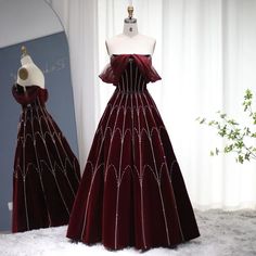 Luxury Arabic Burgundy Velvet Ball Gown Evening Dress 2023 Dubai Crystal Women Formal Party Dress for Wedding 274 – DreamyVow Prom Season Ball Gown Dress With Sweep Train, Prom Season Ball Gown With Sweep Train, Banquet Ball Gown Dresses With Sweep Train, Sweep Train Ball Gown For Prom Season, Prom Season Ball Gown With Long Train, Evening Ball Gown With Long Train For Prom Season, Banquet Gown With Long Train For Prom Season, Long Train Gown For Prom Season Banquet, Long Train Gown For Banquet And Prom Season