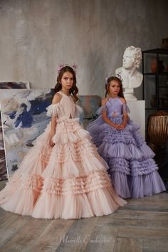 Pentelei 3239 https://www.marelliexclusive.boutique/products/pentelei-3239 Birthday Princess Dress, Ruffle Gown, Layered Tulle Skirt, Custom Gown, Fashion Gowns, Pageant Dress, High Quality Dress, Pageant Dresses, Flower Girls