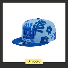 in stock Blue Flat Bill Baseball Cap For Spring, Blue Flat Bill Hats For Spring, Blue Snapback Hat With Flat Brim For Spring, Blue Flat Brim Snapback Hat For Spring, Blue Flat-brim Snapback Hat For Spring, Blue Short Brim Snapback Hat For Spring, Blue Casual Snapback Hat For Fans, Blue Casual Snapback Hat For Fan Gear, Blue Casual Snapback Hat For Sports Fans