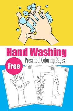 hand washing preschool coloring pages with free printables for kids to color and learn