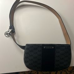 Brand New Michael Kors Belt Bag, Never Worn, No Box Included . Black , Mens Or Women Gray Business Bags With Silver-tone Hardware, Casual Black Bag With Silver-tone Hardware, Casual Black Bags With Branded Hardware, Michael Kors Belt, Bags Michael Kors, Michael Kors Black, Belt Bag, Crossbody Bags, Black Gray