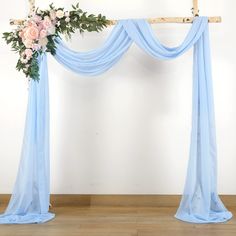 PRICES MAY VARY. Chiffon 🌻Chiffon Wedding Arch Drapes: Wedding arch draping fabric are good choice for your wedding decor. Romantic wedding drapes for ceiling will help to create beautiful folds or leave it flowing loose onto the floor, adding a very delicate and soft touch. Best wedding arch decoration gift. 🌻Premium Draping Fabric for Wedding: This ceiling drapes for weddings is made of chiffon material, light, soft and wrinkle-free. All the edges are sewn beautifully. Easy to hang or hang v Drapery Ceiling, Ceremony Decorations Church, Arch Fabric, Ceiling Drapes, Wedding Arch Draping, Wedding Drapery, Arch Draping, Baby Blue Weddings, Wedding Archway