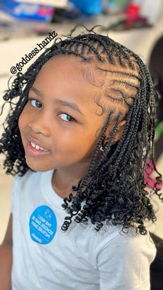 Girl Hairstyles Kids Black Little Natural Hair, Kids Summer Braided Hairstyles, Little Black Girls Natural Hair Braids, Twists Hairstyles For Kids, Kids Styles Hair Black Braids, Birthday Hairstyles For Black Kids, Toddler Hairstyles Girl Black Braids, Braided Kids Hairstyles Black, Half Up Half Down Kids Braids