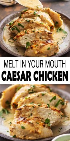 Cesar Chicken, Baked Caesar Chicken, Caesar Chicken, Chicken Caesar, Simple Chicken, Recipe Dinner, Health Dinner