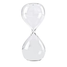 an hourglass is shown on a white background