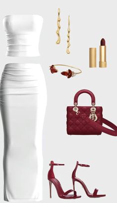 Outfits To Wear In Dubai Women, Classy Dinner Outfits, Dior Bag Outfit, Fest Outfits, Bag Outfit, Night Out Outfit, Skirt Sets, Midi Skirts, Looks Chic