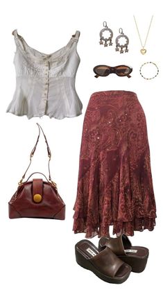 Vintage Outfits For Women, Looks Street Style, Vintage Fits, Outfits For Women, Top Vintage