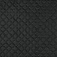 black quilted fabric with diamond pattern