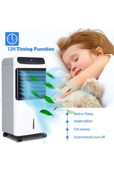 the small air purificater is being used for sleeping and sleep time