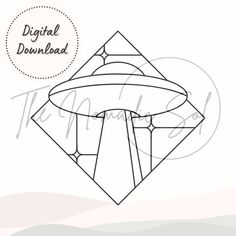 the diamond logo with an image of a mushroom on it