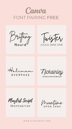 different font styles and their meanings