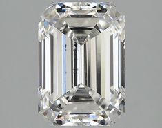 an emerald cut diamond on a white background