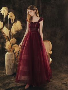 Cheap Formal Gowns, Long Prom Dresses Cheap, Prom Dresses Cheap, Cheap Prom Dresses Long, Frock For Women, Banquet Dresses, Custom Prom Dress, Burgundy Prom Dress, Dresses Cheap