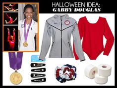 an advertisement for the halloween idea gabby douglas