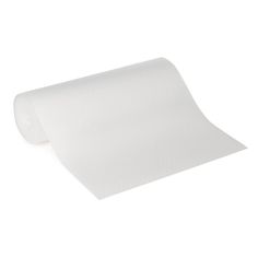 a roll of white toilet paper on a white background