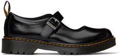 Polished leather Mary Jane-style loafers in black. · Pin-buckle strap at vamp · Padded collar · Logo-woven pull-loop at heel · Mesh lining · Yellow topstitching at heat-sealed Goodyear welt · Treaded Air Cushion rubber sole Supplier color: Black lissome Dr. Martens US Size: child's foot length 10: 6.86” / 17.4 cm 11: 7.2” / 18.3 cm 12: 7.53” / 19.1 cm 13: 7.87” / 20 cm 1Y: 8.2” / 20.8 cm 2Y: 8.54” / 21.7 cm 3Y: 8.86” / 22.5 cm 4Y: 9.21” / 23.4 cm 5Y: 9.54” / 24.2 cm 6Y: 9.88” / 25.1 cm Black Leather Mary Janes For Business, Black Buckle Closure Mary Janes For Business, Black Mary Janes With Buckle For Business, Black Mary Janes With Buckle Closure For Business, Black Business Mary Janes With Buckle Closure, Black Mary Janes With Leather Sole For Business, Casual Black Monk Strap Shoes, Business Black Mary Janes With Leather Sole, Black Casual Mary Janes For Work