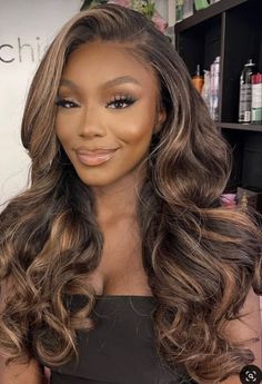 Hair Color For Dark Skin, Blonde Body Wave, Rambut Brunette, Long Hair Wigs, Glueless Wigs, Hair Color Balayage, Hair Inspiration Color