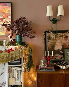 Bohemian Glam, Eco Friendly Holiday, December 2024, Colorful Christmas, Home Fireplace, Christmas Vintage, Christmas Mood, Eclectic Home, Christmas 2024