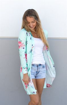 Cardigan Fall Outfit, Elegant Cardigan, Long Sleeve Kimono, Plus Size Elegant, Floral Print Kimono, Basic Cardigan, Floral Cardigan, Online Dress Shopping, Womens Clothing Stores