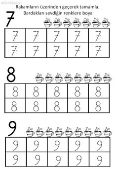 the worksheet for learning numbers to be written in english and spanish, with pictures of