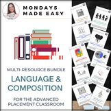 the multi - resources bundle includes language and composition for the advanced placement classroom