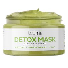 Reveal your skin's true, natural glow! Our mineral-rich Green Tea Detox Mask will be a must-have in your self-care routine! Made with organic matcha green tea, lemongrass, and bentonite clay, we formulated this natural detoxifying mask to rid pores of impurities while replenishing the skin with necessary superfood nutrients. You'll be wowed by the powerful yet gentle ability of this Detox Mask to leave your skin feeling soft, clean, and renewed. Perfect for all skin types. Superfood ingredients: Green Tea Face Mask, Green Tea Facial, Green Tea Detox, Deep Cleansing Facial, Green Tea Face, Pore Minimizer, Aging Beauty, Green Tea Mask, Acne Oil