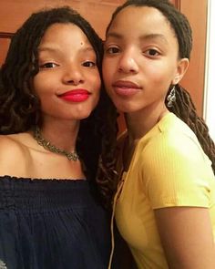 Chole And Halle, Natural Dreadlocks, Locs Styles, Pretty Brown Eyes, Chloe Bailey, Goddess Braids Hairstyles