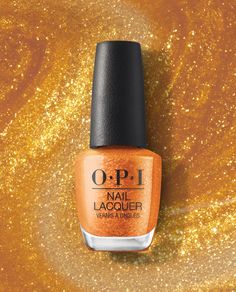 Sheer Nail Polish, Winter Glam, Sheer Nails, Opi Nail Colors, Spring Nail Trends, Orange Glitter, Glitter Nail Polish, Glitter Nail, Opi Nails