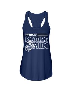 The design featuring the saying "Proud Marine Mom" on T-shirts, V-necks, Sweater, Long-sleeve, Hoodie & Tank Top Our new design will be the perfect gift for Mothers of the U.S Marines. If you have any specific requirements for it, please don't hesitate to contact us for the modification. Show Your Pride & Love. You can now freely show the world how you are proud of your Marine in the Marines with our shirt. Let people know that you love your Marine a lot and extremely proud of him/her. S Proud Marine Mom, Marine Mom, Us Marines, Tank Top Hoodie, Love Your, American Apparel, Racerback Tank, New Design, Mother Gifts