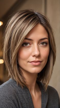 Haircuts For Medium Length Hair, Long Bob Haircuts, Shoulder Length Hair Cuts, Haircuts For Medium Hair, Haircut And Color, Bob Haircuts, Long Bob, Shoulder Length Hair, Color Hair